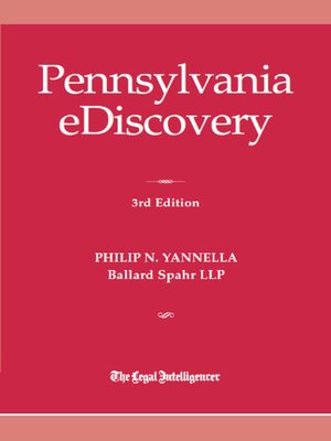 cover image of Pennsylvania eDiscovery